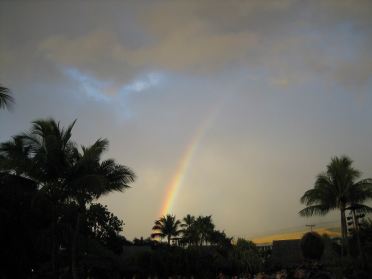 マウイ島の虹