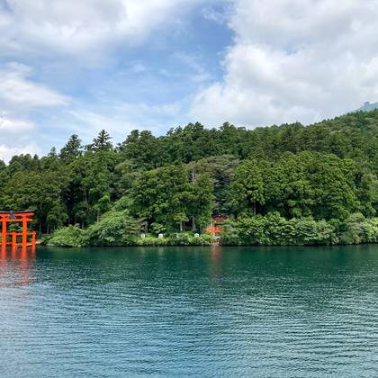 箱根神社に参拝しました 遊覧船