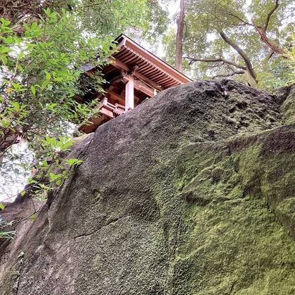 飯名神社に参拝しました　男女の川と霊峰筑波山