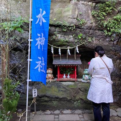 走水神社さんに参拝しました　お稲荷様と河童