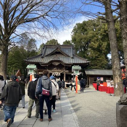 田無神社に参拝しました　行列