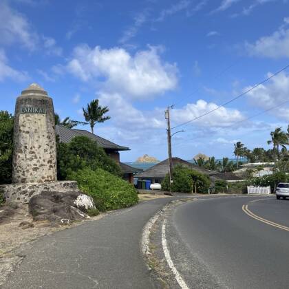 ラニカイビーチからカイルアビーチパークへ