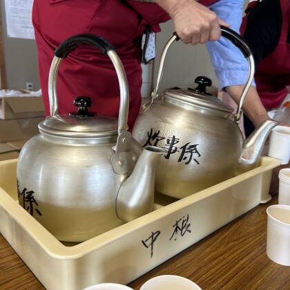 近所のお祭りで幣束