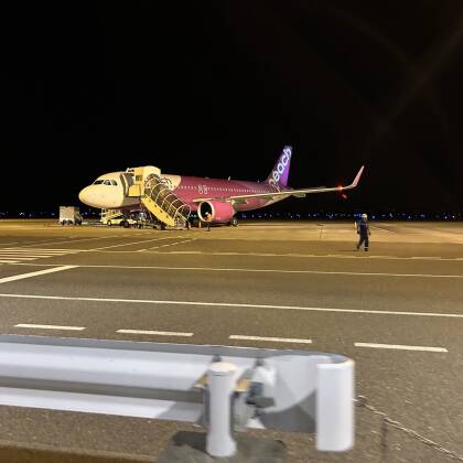 大阪へ飛行機での移動：復路